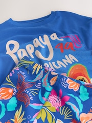 Blue Papaya T-Shirt and Cycling Shorts Set (3-16yrs) - Image 8 of 8
