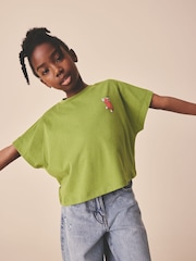 Green Chilli - Tricou cu croi pătrat cu model grafic (3-16yrs) - Imaginea 1 din 8