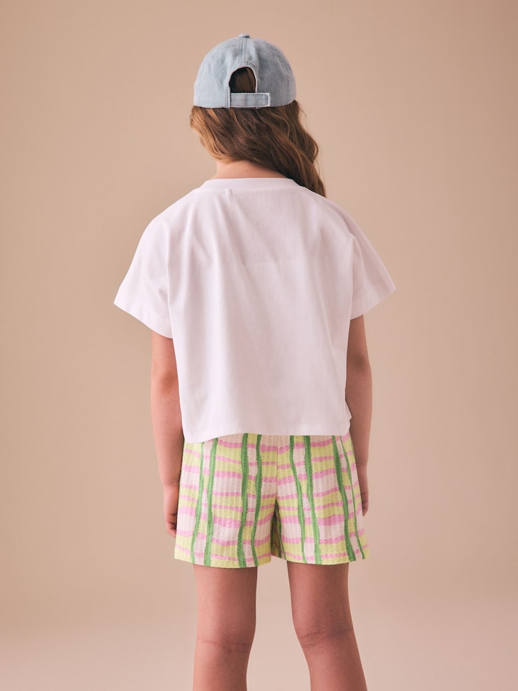 Floare albă - Tricou cu croi pătrat cu model grafic (3-16yrs) - Imaginea 2 din 6