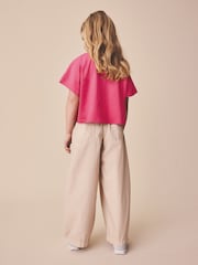 Pink Matcha - Tricou cu croi pătrat cu model grafic (3-16yrs) - Imaginea 3 din 7