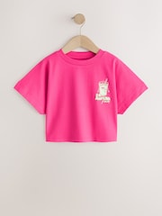 Pink Matcha - Tricou cu croi pătrat cu model grafic (3-16yrs) - Imaginea 4 din 7