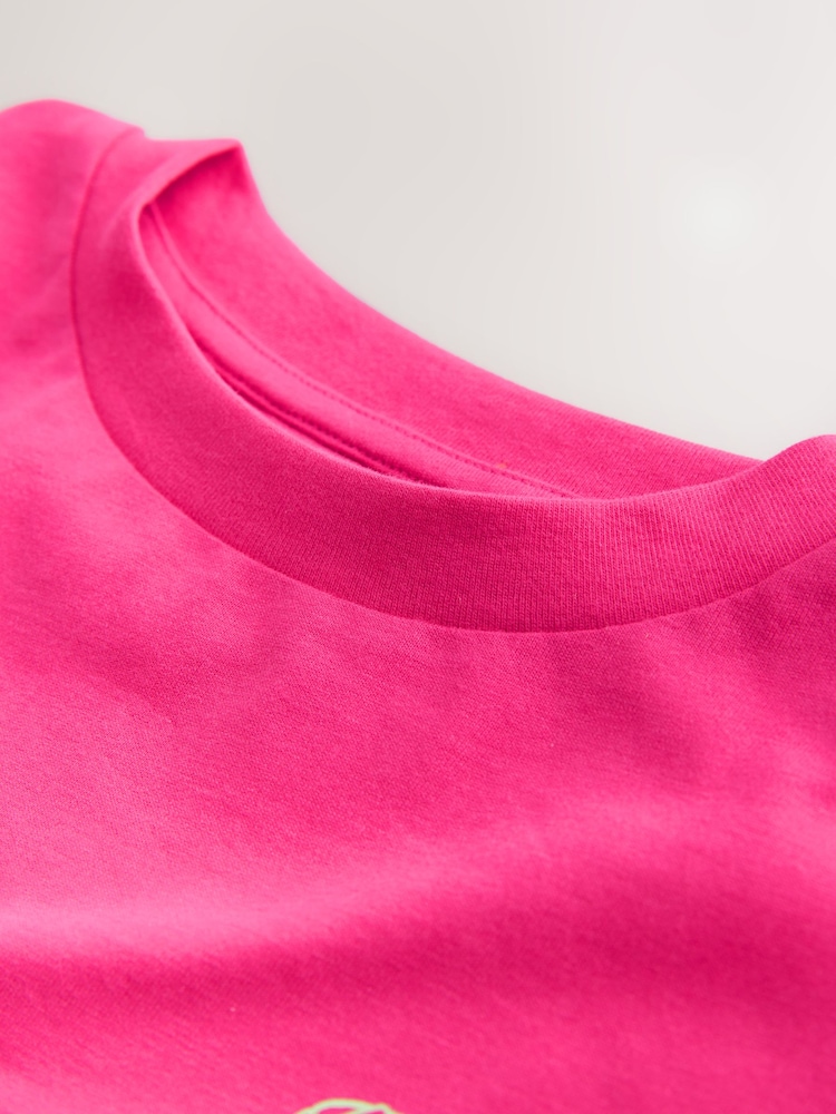 Pink Matcha - Tricou cu croi pătrat cu model grafic (3-16yrs) - Imaginea 7 din 7