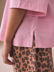 Pink Pickleball Oversized Graphic Print T-Shirt (3-16yrs) - Image 4 of 8