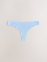 Mint Green/Floral Thong No VPL Scallop Knickers 3 Pack - Image 3 of 6