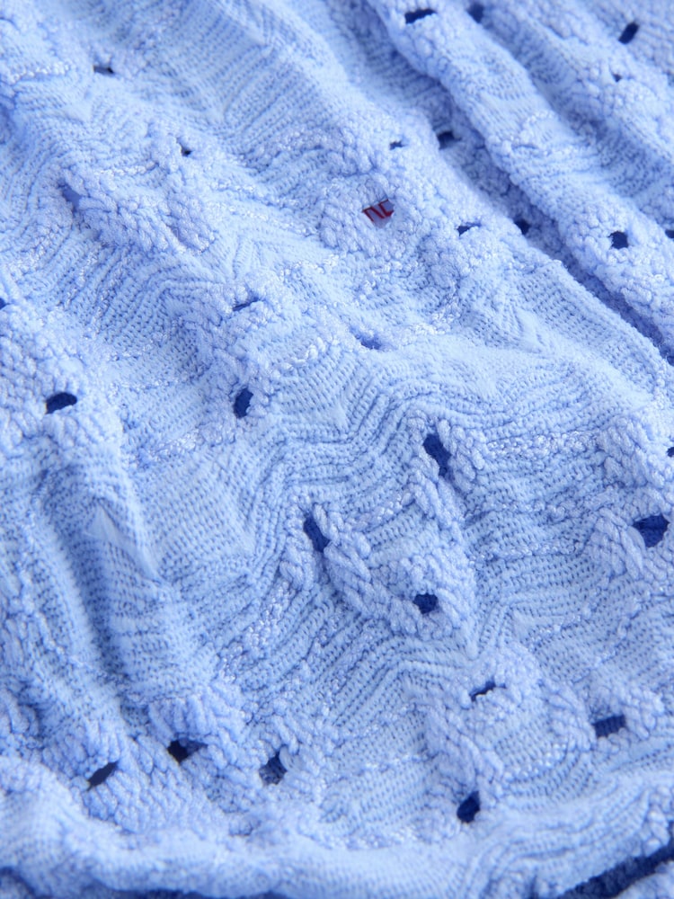 Blue/White Thong Broderie Ruffle Knickers 3 Pack - Image 7 of 7 Blue/White Thong Broderie Ruffle Knickers 3 Pack - Image 7 of 7