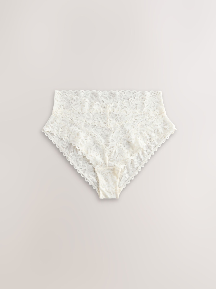 Pastels High Leg All Over Lace Knickers 7 Pack - Image 2 of 10