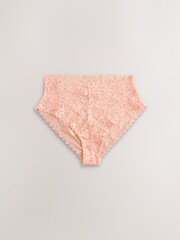 Pastels High Leg All Over Lace Knickers 7 Pack - Image 8 of 10