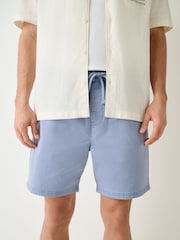 Blue Relaxed Fit Garment Dyed Dock Shorts - Image 1 of 10