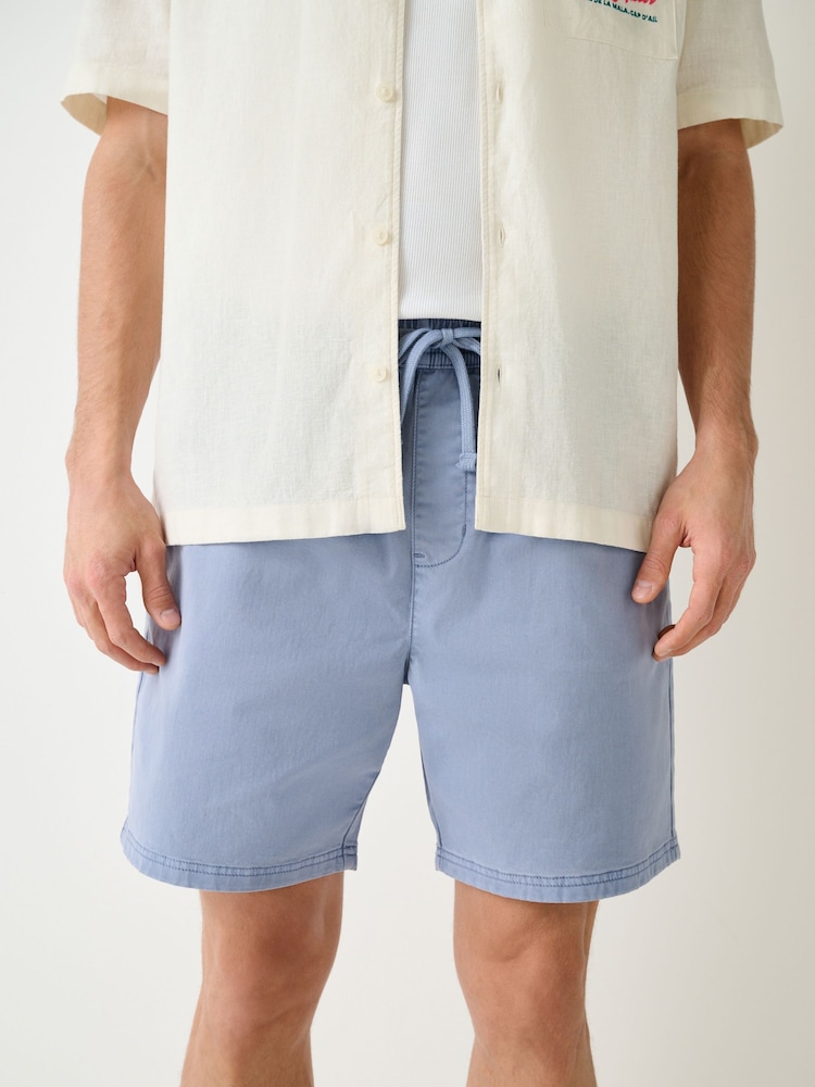 Blue Relaxed Fit Garment Dyed Dock Shorts - Image 1 of 10