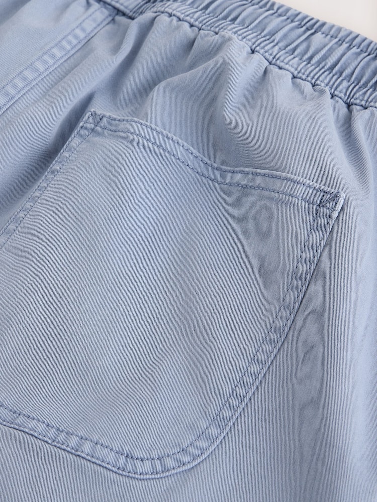 Blue Relaxed Fit Garment Dyed Dock Shorts - Image 10 of 10