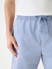 Blue Relaxed Fit Garment Dyed Dock Shorts - Image 3 of 10