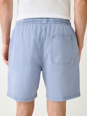 Blue Relaxed Fit Garment Dyed Dock Shorts - Image 4 of 10