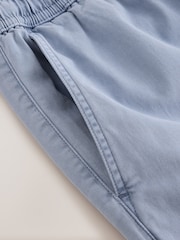 Blue Relaxed Fit Garment Dyed Dock Shorts - Image 9 of 10