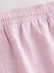 Pink Linen Blend Elasticated Waist Shorts - Image 10 of 10