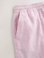 Pink Linen Blend Elasticated Waist Shorts - Image 9 of 10