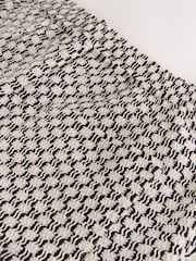 Monochrome Crochet Drawstring Waist 7 Inch Shorts - Image 10 of 12