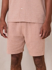 کینو - Waffle Texture Drawstring Waist Shorts - تصویر 1 از 6