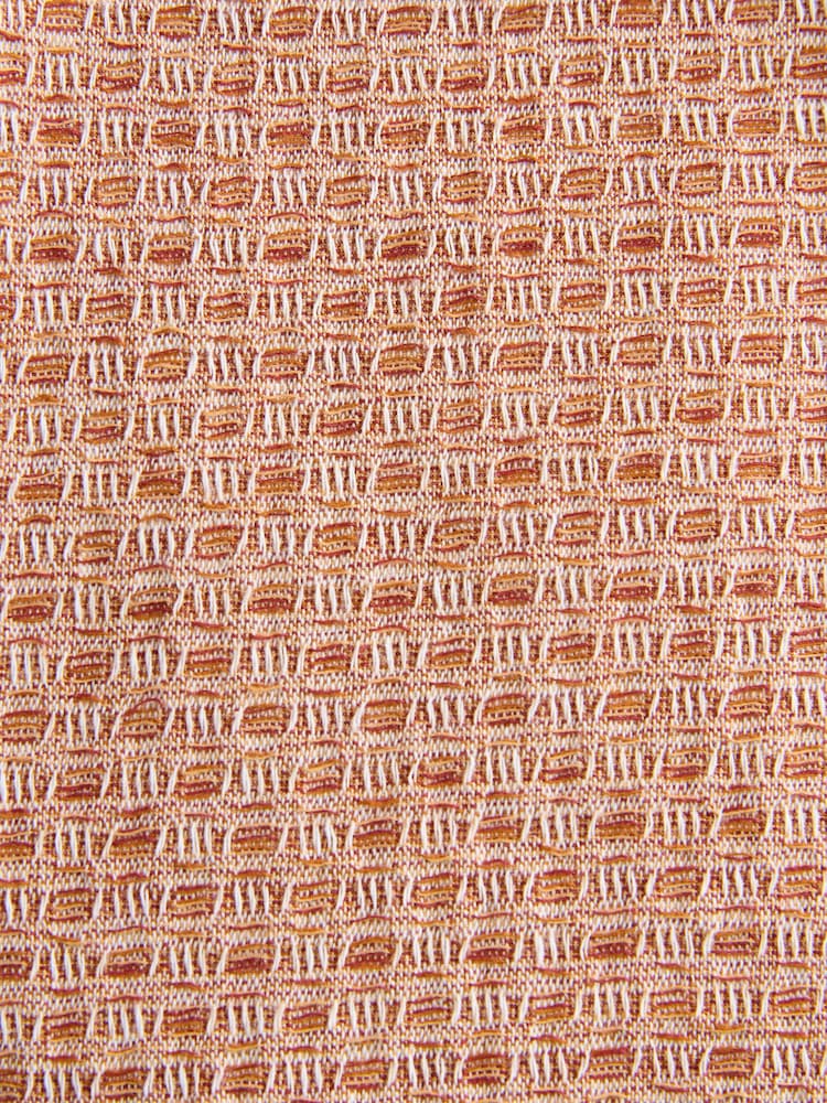 Orange - Shorts mit Waffelstruktur und Kordelzugbund - Bild 10 von 10