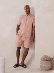 کینو - Waffle Texture Drawstring Waist Shorts - تصویر 2 از 6