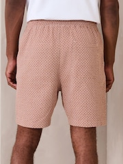کینو - Waffle Texture Drawstring Waist Shorts - تصویر 3 از 6