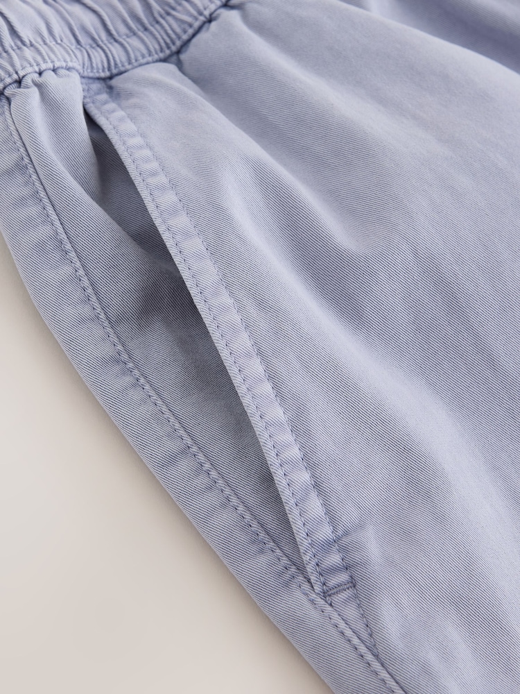 Syrenfarvet - Garment Dyed Drawstring Waist Shorts - Billede 10 af 10