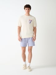 Syrenfarvet - Garment Dyed Drawstring Waist Shorts - Billede 2 af 10