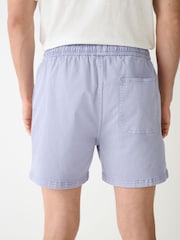 Syrenfarvet - Garment Dyed Drawstring Waist Shorts - Billede 3 af 10