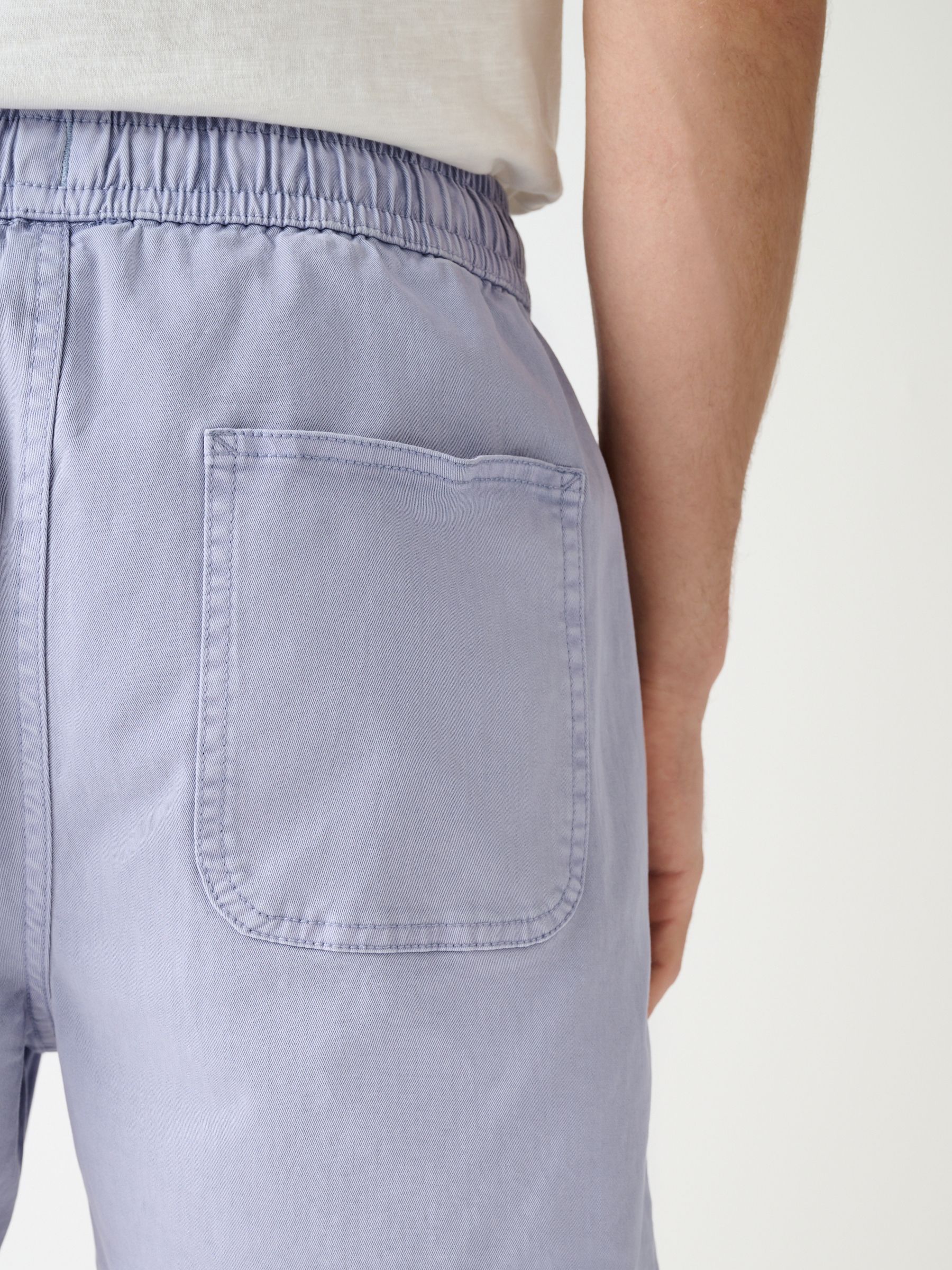 Buy Lilac Purple Garment Dyed Drawstring Waist Shorts from Next USA