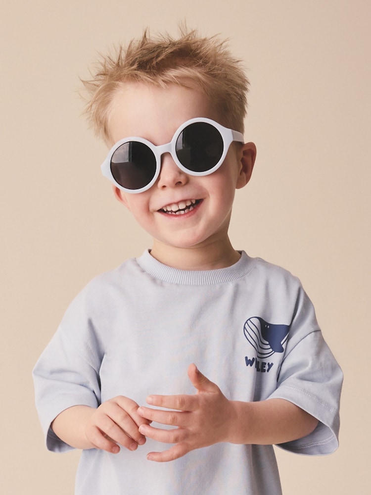 أزرق هادئ - نظارة شمسية مستديرة - Image 1 of 4