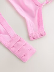 Pink/Teal/White DD+ Non Padded Full Cup Bras with Side Support 3 Pack - Image 10 of 11