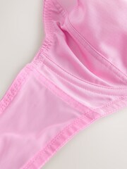 Pink/Teal/White DD+ Non Padded Full Cup Bras with Side Support 3 Pack - Image 11 of 11