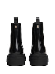 Tommy Hilfiger Shiny Leather Cleat Chelsea Boots - Imagem 4 de 5