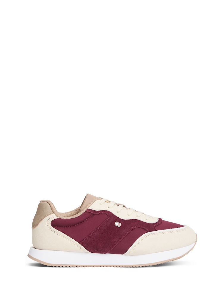Tommy Hilfiger Natural Suede Monogram Trainers - Image 1 of 6
