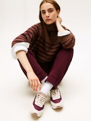 Tommy Hilfiger Natural Suede Monogram Trainers - Image 6 of 6