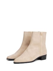 Tommy Hilfiger Brown Pointed Toe Ankle Boots - Image 3 of 6