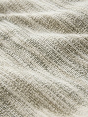 ירוק חאקי - Textured Jersey Slub Shorts - תמונה 3 מתוך 3