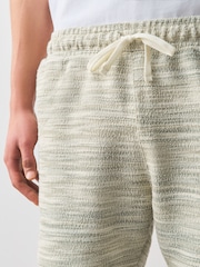 鼠尾草绿色 - 纹理针织短裤 - 图片5 / 8