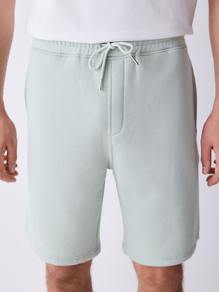 Mint Green Classic Brushed Jersey Shorts - Image 1 of 9