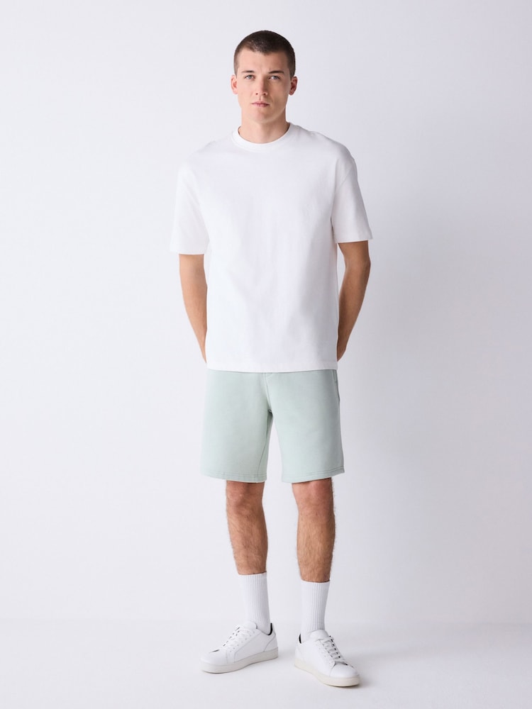 Mint Green Classic Brushed Jersey Shorts - Image 2 of 9