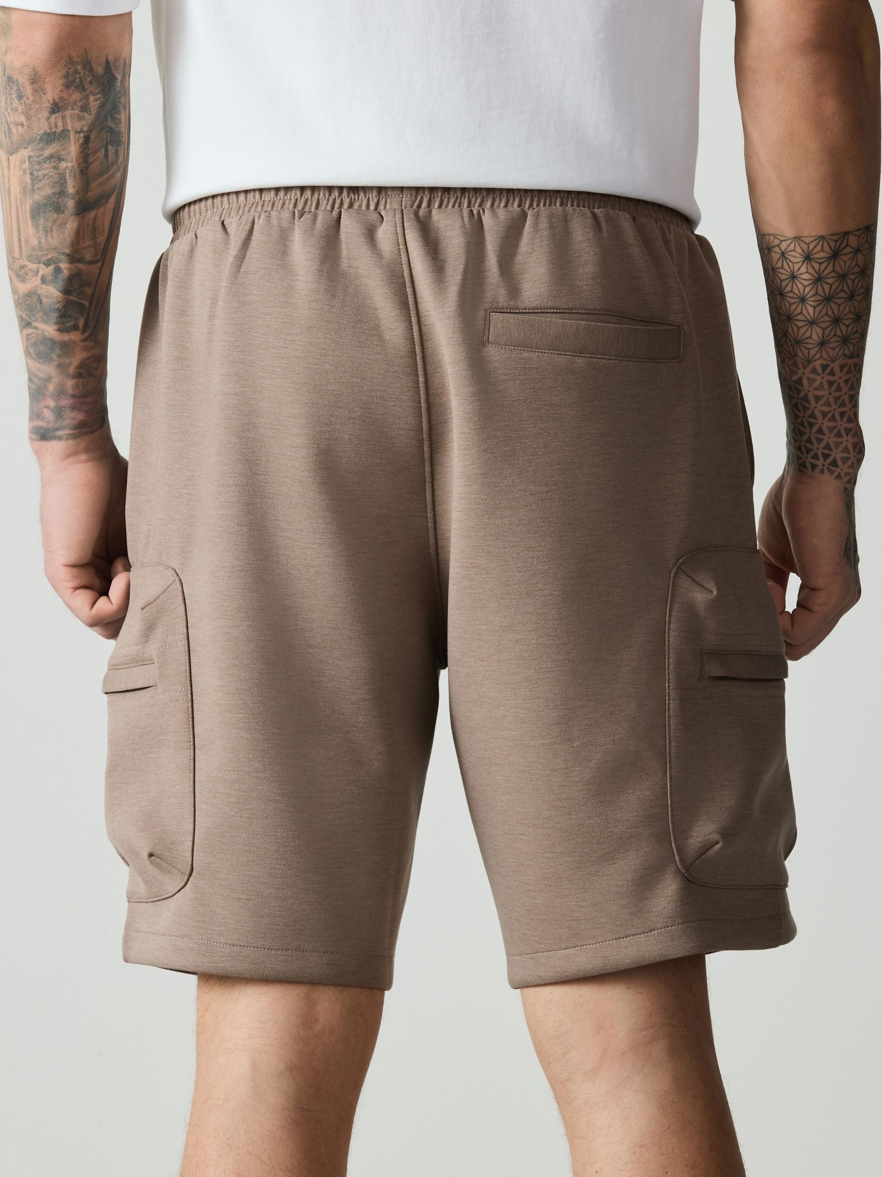 Buy Light Brown Jersey 7 Inch Cargo Shorts from Next USA