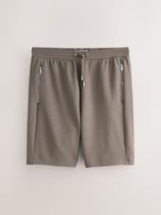 Stone/Hellbraun - 2er-Pack - Jersey-Shorts mit Reißverschlusstaschen - Bild 2 von 6