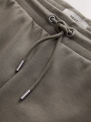 Light Brown Straight Fit Zip Pocket Jersey Shorts - Image 6 of 8