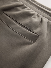 Light Brown Straight Fit Zip Pocket Jersey Shorts - Image 7 of 8