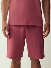 Pink Straight Fit Zip Pocket Jersey Shorts - Image 1 of 9