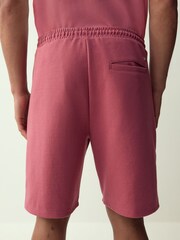 Pink Straight Fit Zip Pocket Jersey Shorts - Image 3 of 9