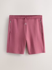 Pink Straight Fit Zip Pocket Jersey Shorts - Image 6 of 9