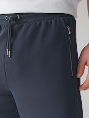 Navy/Grey 2 Pack Zip Pocket Jersey Shorts - Image 6 of 11