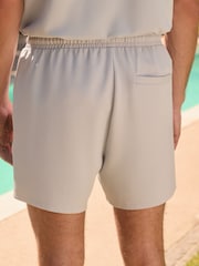 Light Blue Jersey Textured Short Shorts - Image 3 of 9