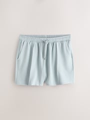 Light Blue Jersey Textured Short Shorts - Image 5 of 9