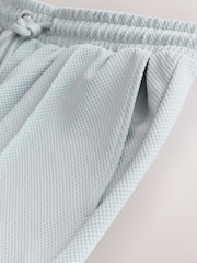 Light Blue Jersey Textured Short Shorts - Image 8 of 9